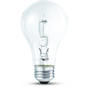philips lighting a19 energy saving halogen bulb 43w clear 2700k - 400643 | lowe's pro supply