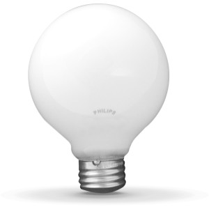philips lighting g25 globe halogen bulb 40w white - 405195 | lowe's pro supply