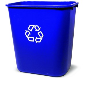 O'Cedar Commercial Small Recycling Container 28 Qt Recycling Trash Can - 542110 | Lowe's Pro Supply