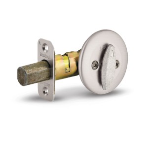 Kwikset 663 Keyless Deadbolt Screw-in-Latch Polished Brass - 555046 | Lowe's Pro Supply
