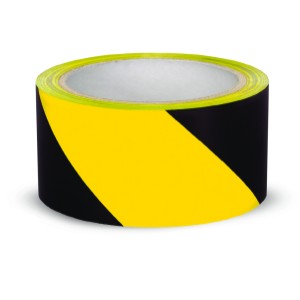 Safety Tape 3" x 18 yd Yellow/Black