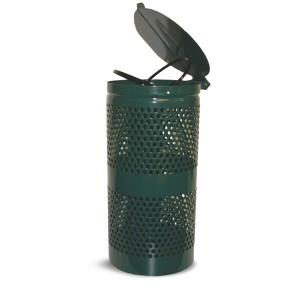 Dogipot Trash Receptacle with Hinged Lid
