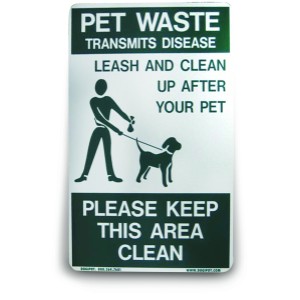 DOGIPOT Pet Leash & Clean-Up Sign