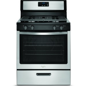 Whirlpool Black Stainless 5.1 cu ft Gas Range