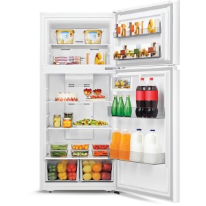 Hisense Hisense 18 cu ft White Top Mount Refrigerator - 304105 | Lowe's Pro Supply