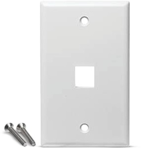 black point quickport single-port wall plate white - 349204 | lowe's pro supply