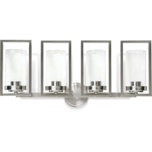 4-Light Bright Satin Nickle Vanity Fixture