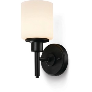 Aubrey 1-Light Matte Black Wall Sconce