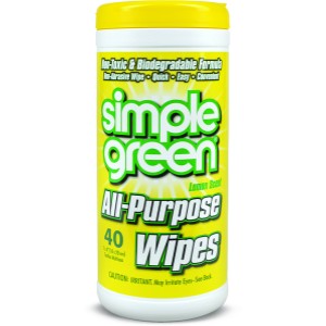 simple green all-purpose lemon scent wipes 40 wipes