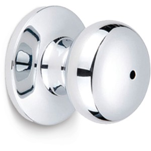 Flat Ball Privacy Knob Chrome