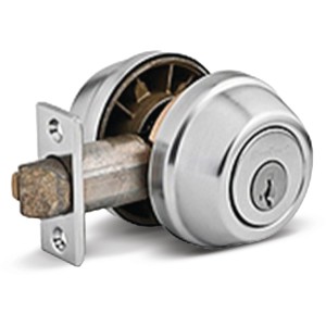 Kwikset SmartKey 599 Gate Latch Satin Chrome