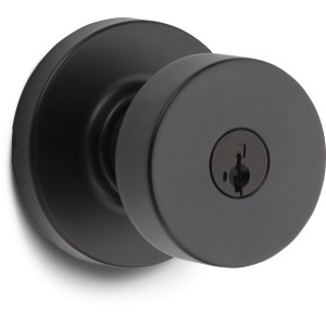 Kwikset Pismo SmartKey Entry Lock Matte Black