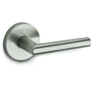 Kwikset Milan Passage Lever Satin Nickel