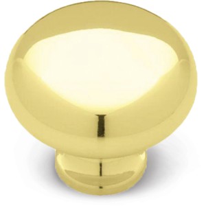 Cabinet Knob Brass 1-1/4"