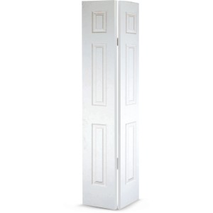 Bifold Door Set 6-Panel Primed White 28" X 80"