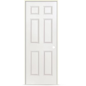Interior Pre-Hung 6-Panel Door 18" x 80" Left Hand