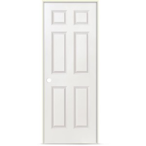 Interior Pre-Hung 6-Panel Door 18" x 80" Right Hand