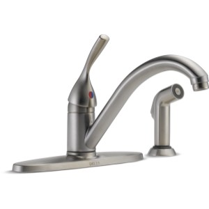 Delta Stainless Steel Kitchen Faucet with Spray