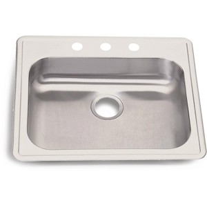 Elkay Stainless Steel Kitchen Sink Single Bowl 4-Hole