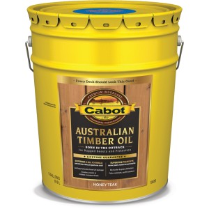 Cabot ATO Honey Teak Trans Exterior Wood Stain & Sealer Low VOC 5 Gallon
