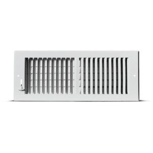 2-Way White Sidewall/Ceiling Register 20" x 8"
