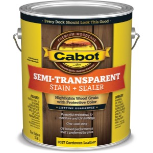 Cabot Cordovan Brown Semi Transparent Exterior Wood Stain Gallon