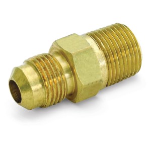 Brass Gas Connection Adapters 5/8" OD Flare x 3/4" MIP
