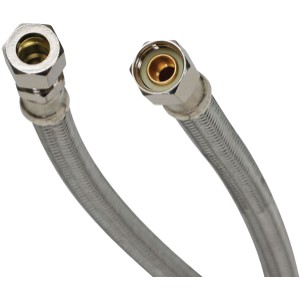 Stainless Steel Faucet Supply Line 3/8" Male Comp X 3/8" Comp x 20"