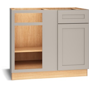 Reliabilt Reliabilt Pinnacle 42-in Grey Blind Corner Base Cabinet APC - 649298 | Lowe's Pro Supply