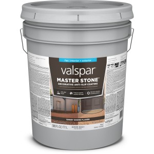 Valspar Valspar Master Stone Decorative Anti-Skid Coating, Flat, Base 4, Sandy Shore Flakes, 5-Gallon - 815312 | Lowe's Pro Supply