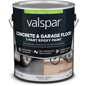 Valspar Valspar Concrete and Garage Floor Paint, Satin, Base 4, 1-Gallon - 815314 | Lowe's Pro Supply