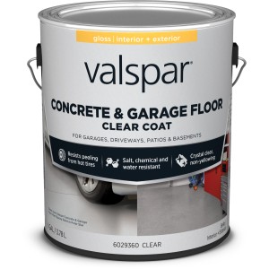 Valspar Valspar Concrete and Garage Clear Coat, Gloss, Clear, 1-Gallon - 815320 | Lowe's Pro Supply