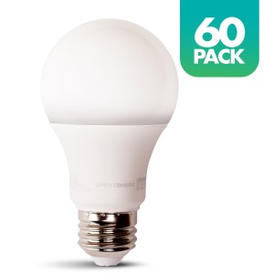 Simply Conserve Simply Conserve 6W (40W EQ) A19 LED Light Bulb, 2700K, Maintenance Pack of 60 - 413949 | Lowe's Pro Supply