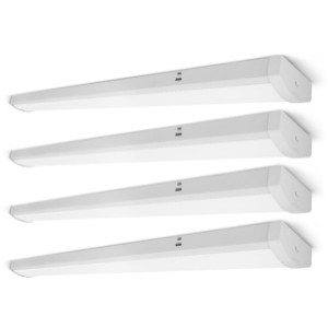 Simply Conserve Simply Conserve LED Adjustable Wattage and CCT 4-Ft Wrap Fixture, Pack of 4 - 413964 | Lowe's Pro Supply