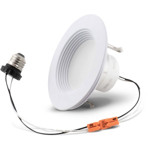 Simply Conserve Simply Conserve Recessed 4-in LED Downlight, Adjustable Wattage and 5CCT, Pack of 10 - 413967 | Lowe's Pro Supply