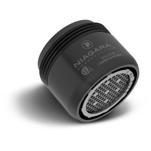 Niagara Niagara Dual-Thread Bubble Spray 1.0 GPM Bath Faucet Aerator, Matte Black - 740225 | Lowe's Pro Supply