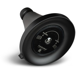 Niagara Niagara Earth Luxe 3-Spray Fixed Showerhead, 1.25 GPM, Matte Black - 745406 | Lowe's Pro Supply