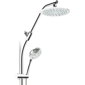 Niagara Niagara ShowerRail with Rain Showerhead and Handheld Shower, 1.75 GPM, Chrome - 745415 | Lowe's Pro Supply