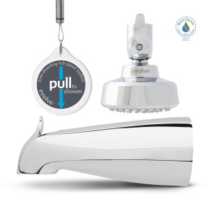 Evolve Evolve ShowerStart Express 1.25 GPM Showerhead and Tub Spout System, Chrome - 745422 | Lowe's Pro Supply