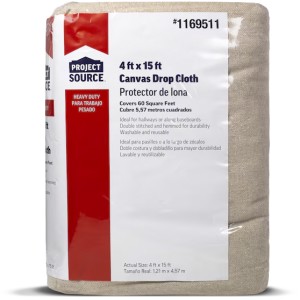 ProLine 8 Oz, 4 Ft X 15 Ft Canvas Drop Cloth - 824313 | Lowe's Pro Supply