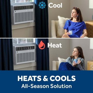 GE GE® 8,000 BTU Smart Heat/Cool Electronic Window Air Conditioner - 230836 | Lowe's Pro Supply
