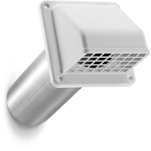 Lambro White Vent Hood Bird Guard Dryer Vent - 308011 | Lowe's Pro Supply