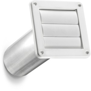 Lambro White Vent Louvered Dryer Vent - 308012 | Lowe's Pro Supply