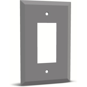 Hubbell Hubbell TayMac 1-Gang Jumbo-Size White Metal Indoor Decorator Wall Plate - 340008 | Lowe's Pro Supply