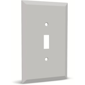 Hubbell Hubbell TayMac 1-Gang Jumbo-Size White Metal Indoor Toggle Wall Plate - 340011 | Lowe's Pro Supply