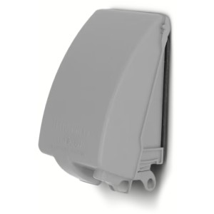 Hubbell Hubbell 1-Gang Rectangle Gray Metal Weatherproof Electrical Box Cover - 352100 | Lowe's Pro Supply