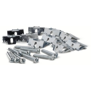 Hubbell Hubbell Gray Metal Repair Clip Wall Electric Box Mounting Hardware, Pack of 10 - 352106 | Lowe's Pro Supply