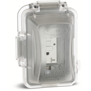 Hubbell Hubbell 1-Gang Rectangle Clear Plastic Weatherproof Electrical Box Cover - 352107 | Lowe's Pro Supply