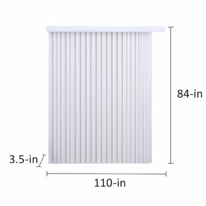 Project Source Project Source Cordless White Vertical  Blind 110-in x 84-in - 455164 | Lowe's Pro Supply