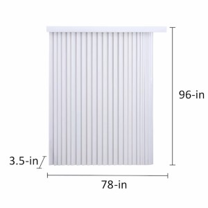 Project Source Project Source Cordless White Vertical  Blind 78-in x 96-in - 455170 | Lowe's Pro Supply